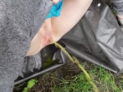 Trashy Chick Pisses Under The Bridge