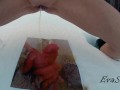 Video-on-demand. Wife pisses on a photo of a fan member