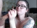 Ms. Vixen Blowjob, titwank and creampied