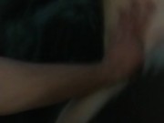 Thick readhead fucked from the behind with fox tail POV