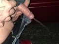 pissing outside