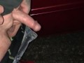 pissing outside