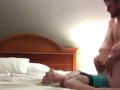 Little blonde bitch gets what she deserves and daddy loves it.