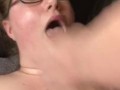 I suck a huge cock and get a MASSIVE FACIAL! Slutty BBW loves sucking dick.