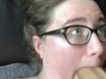 I suck a huge cock and get a MASSIVE FACIAL! Slutty BBW loves sucking dick.