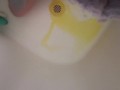 "Please Stroke Your Cock To Me Baby" Shower Drain Piss