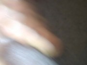Lots of cum after jerking my big dick