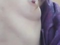 Perky Small Tits Self Worship in Public Bathroom