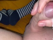 In Ringelsocken Füsse Fetisch socken sockfetish 