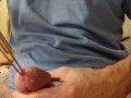 Removing rosebud sounds from a swollen cock