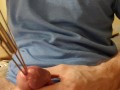 Removing rosebud sounds from a swollen cock