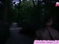 Öffentlicher Dreier Sex in Berlin Tiergarten mit deutscher blonder schlampe