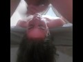 teen upside down facefuck gagging