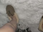 Nice Yellow Morning Pee In Snow