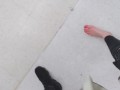 Public foot tease 