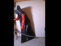 Vakuumbett mal an die Wand gestellt und stehend