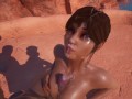 Prostitute fucks both guys, gets cum, and double facial (Wild Life game)