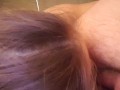 Dirty girl eating my hairy ass