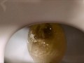 Milf pee in toilet