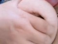Bathing style of BBW girl
