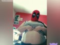 BBW in DEADPOOL mask STRIPTEASE