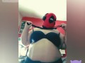 BBW in DEADPOOL mask STRIPTEASE
