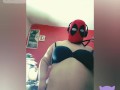 BBW in DEADPOOL mask STRIPTEASE