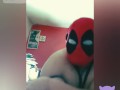 BBW in DEADPOOL mask STRIPTEASE