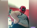 BBW in DEADPOOL mask STRIPTEASE