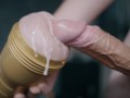 Big veiny white cock fucking fleshlight. Lots of cum!!! 4K