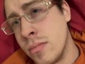 Young solo male pornstar cums on himself thinking about his sex sluts body