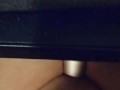 Cumming at my desk