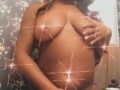 Horny ebony teasing 
