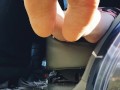 Sexy Backseat Outdoor Feet Tease