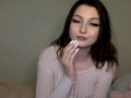 TASTING MY PUSSY + FUCKING MYSELF WITH GSPOT VIBE DILDO--TEEN CAMGIRL CB