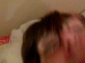 Gagging myself and cumming quickly