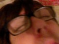 Gagging myself and cumming quickly