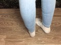 Sexy student after study snow dirty socks and stinky foot domination pov