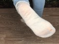 Sexy student after study snow dirty socks and stinky foot domination pov