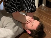 Sniffing my girlfriend’s sweaty toes