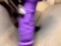 Ebony Slut Creates Waterfall 