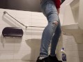 Playtime At The Urinal: Standing Piss Through My Fly Like A Man