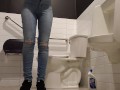 Playtime At The Urinal: Standing Piss Through My Fly Like A Man