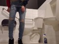Playtime At The Urinal: Standing Piss Through My Fly Like A Man