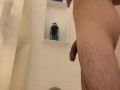Shaving my curvy cock