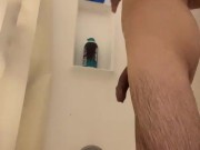 Shaving my curvy cock