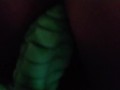NerdyGothCurves Bad Dragon Med. Flint Crempies tight pussy - creampie