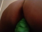 NerdyGothCurves Bad Dragon Med. Flint Crempies tight pussy - creampie