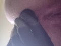 BBW solo anal fingering and buttplug