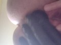 BBW solo anal fingering and buttplug